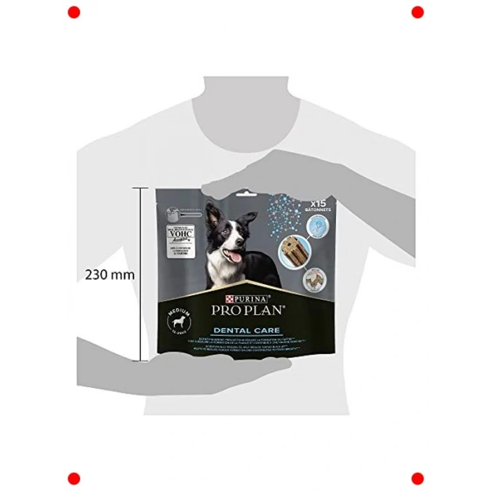 Orta/Büyük Irk Köpek Diş Bakım Ödülü, 15 Parça, 345g