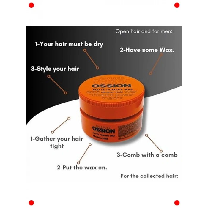 Orta Tutuşlu Mat Etkili Krem Saç Vaksı 100 ml