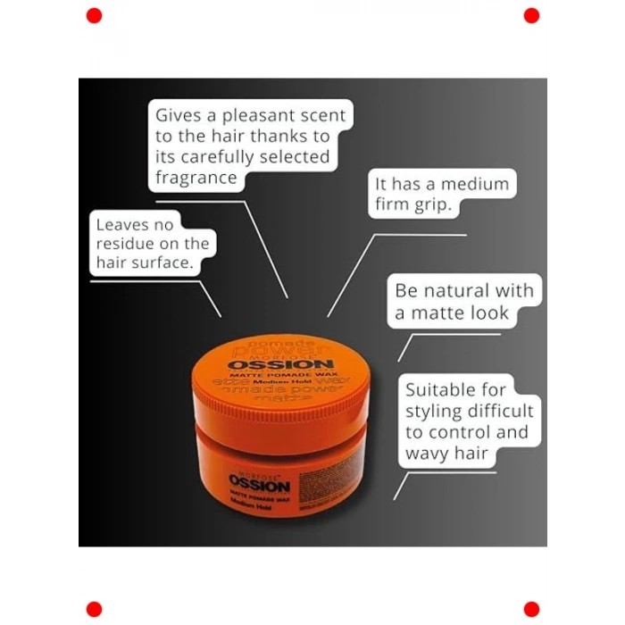 Orta Tutuşlu Mat Etkili Krem Saç Vaksı 100 ml