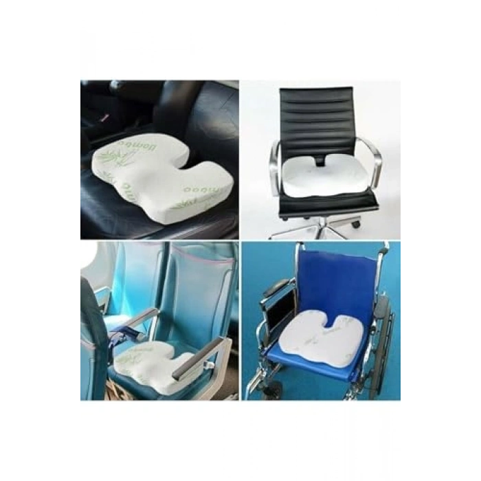 Ortopedik Hemoroid Yastığı, Bambu Kılıf, Visco