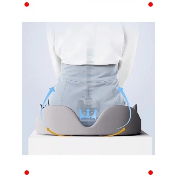 Ortopedik Memory Foam Oturma Minderi, Bel ve Kuyruk Sokumu