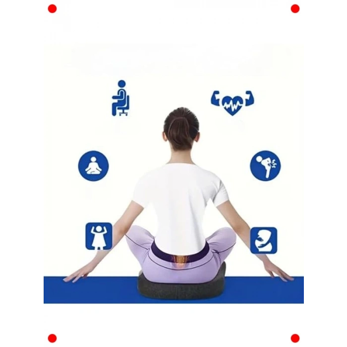 Ortopedik Memory Foam Oturma Minderi, Bel ve Kuyruk Sokumu