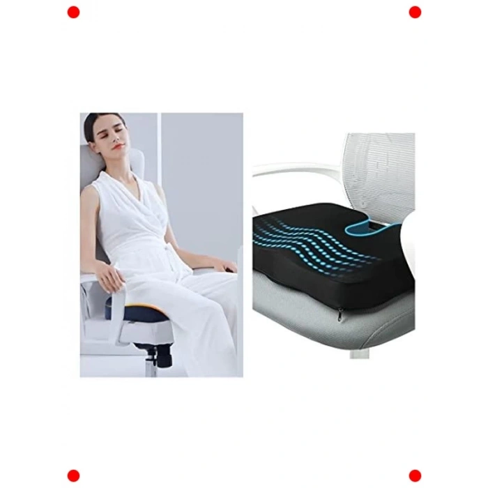 Ortopedik Oturma Minderi - Visko, Dik Duruş Destekli