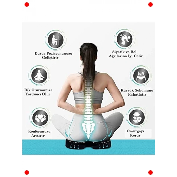 Ortopedik Oturma Minderi Visko Elastik Yastık