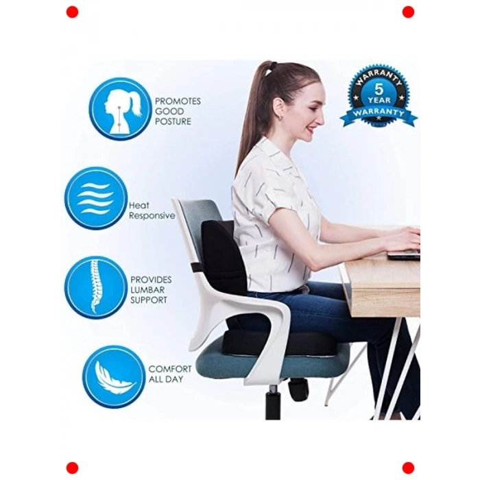 Ortopedik Visco Bel ve Boyun Destek Yastığı Seti