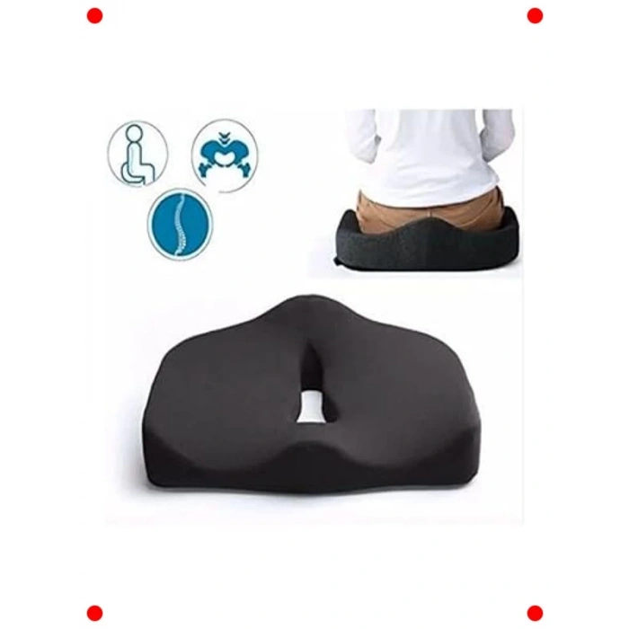Ortopedik Visco Oturma Minderi - Lüks Siyah