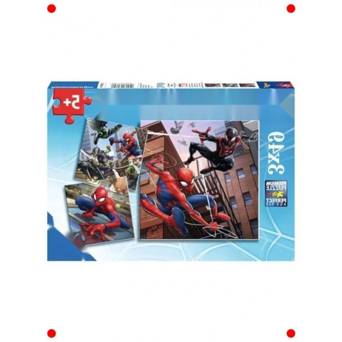 Örümcek Adam Temalı 3x49 Parça Yapboz Seti