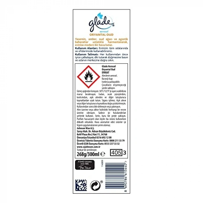 Oryantal Oud Oda Kokusu, 300 mL ile Ferah Hava Sağlar