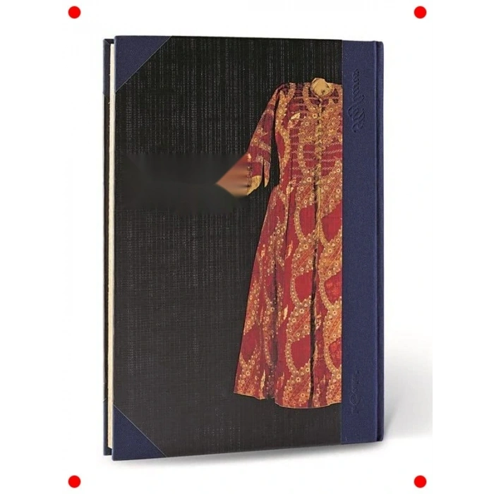 Osmanlı Kaftan Desenli Çizgili Defter, Lacivert
