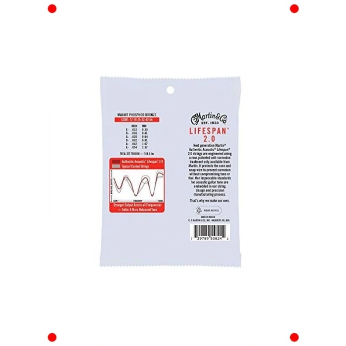 Otantik İşlemeli Hafif Akustik Gitar Teli (92/8)