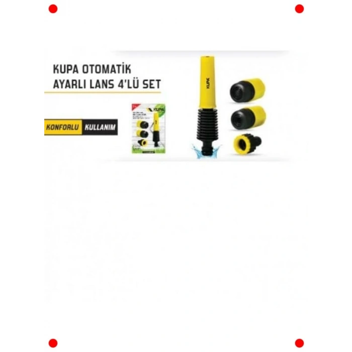 Otomatik Ayarlı 4lü Bahçe Sulama Lans Seti