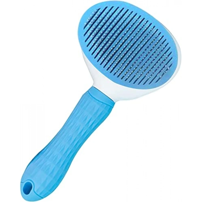 Otomatik Düğmeli Evcil Hayvan Tarağı, Mavi