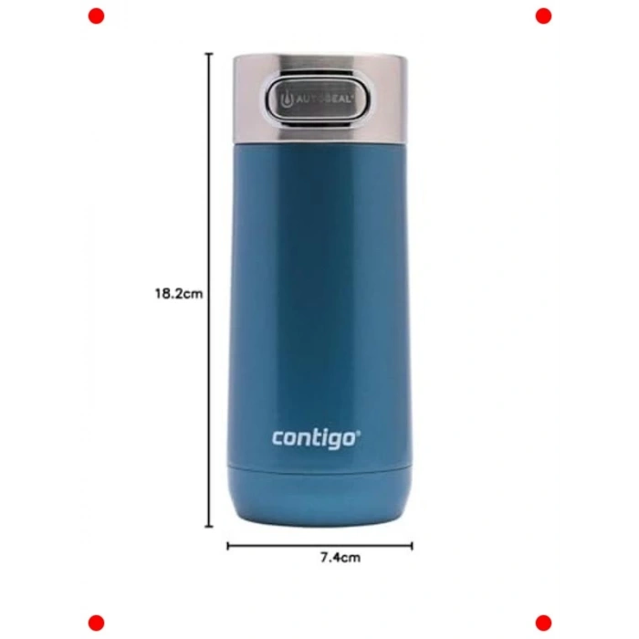 Otomatik Kapanan Termos Bardak 360 ml Mavi