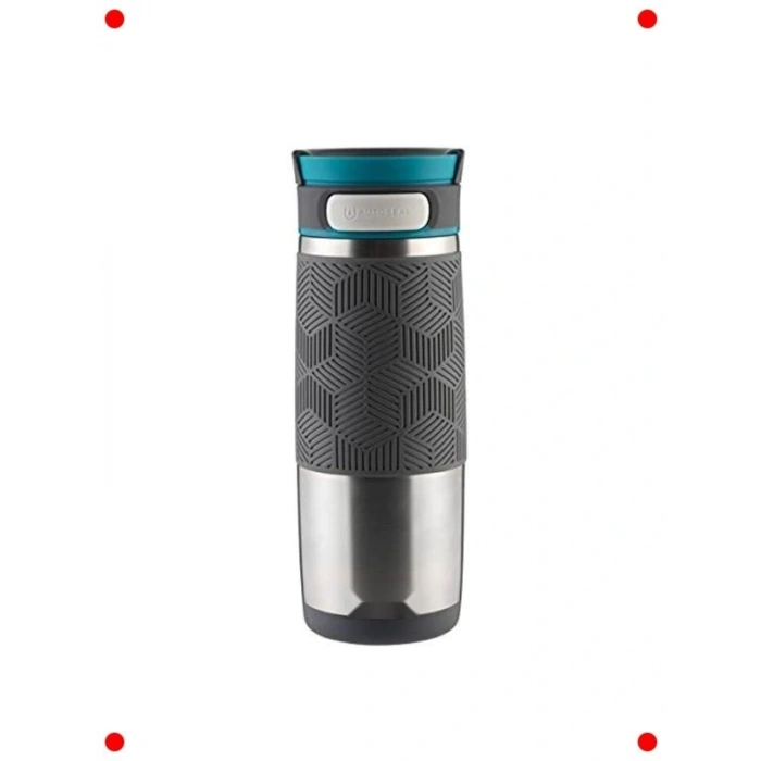 Otomatik Kilitli Termos Bardak, 470 ml, Gri