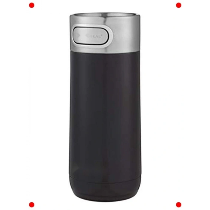 Otomatik Mühürlü Termos Bardak 360 ml Siyah