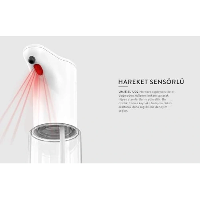 Otomatik Sensörlü Sıvı Sabunluk, 300 ml Kapasiteye Sahip