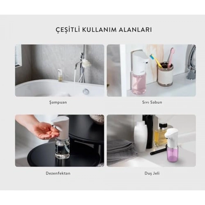 Otomatik Sensörlü Sıvı Sabunluk, 300 ml Kapasiteye Sahip