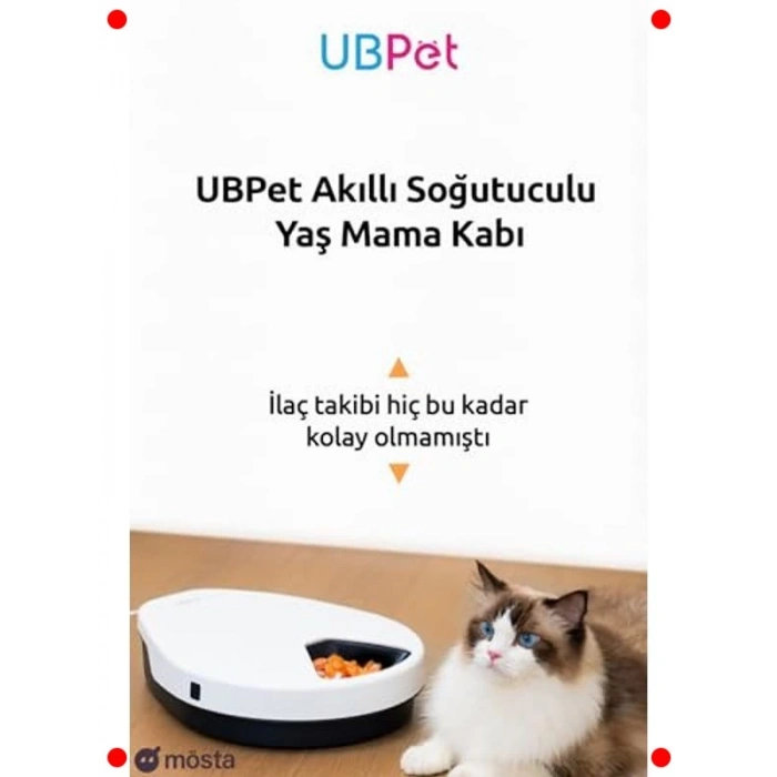 Otomatik Soğutmalı 5 Öğün Yaş Mama Kabı