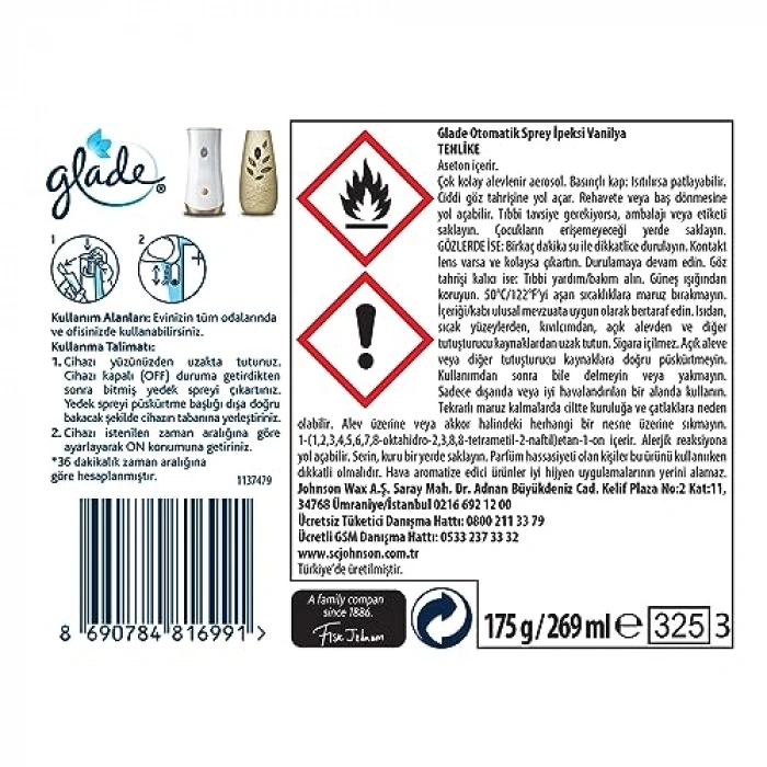 Otomatik Sprey 60 Gün Etkili 269 ml