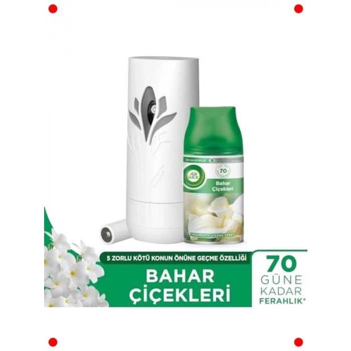 Otomatik Sprey & Bahar Çiçekleri Oda Kokusu Kiti