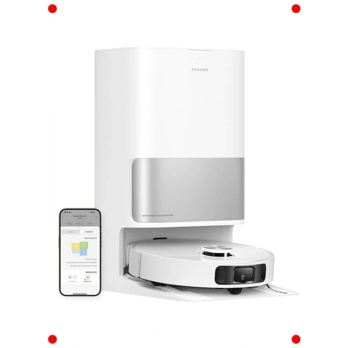 Otomatik Tezleme Robot Süpürge - Beyaz