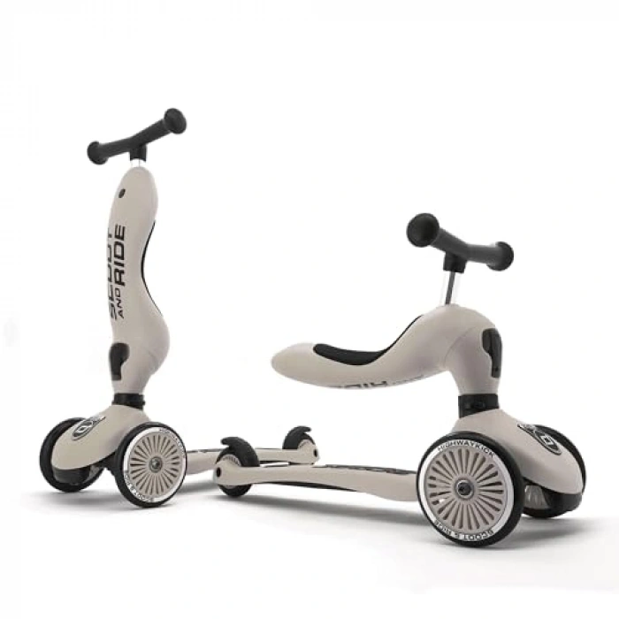 Oturaklı Çocuk Scooter, Açık Gri Renk