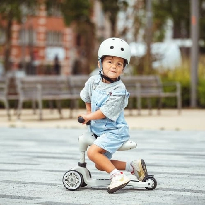 Oturaklı Çocuk Scooter, Açık Gri Renk