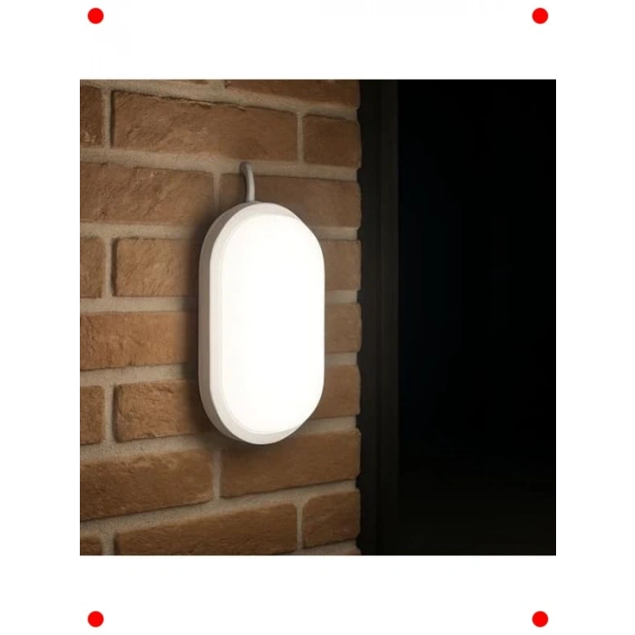 Oval 15W Su Geçirmez LED Tavan/Duvar Lambası