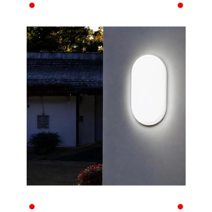 Oval 20W LED Nemliyer Armatür - IP65 Su Geçirmez Lamba