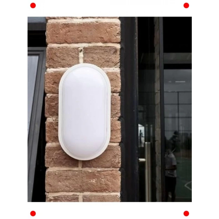 Oval 20W LED Nemliyer Armatür - IP65 Su Geçirmez Lamba