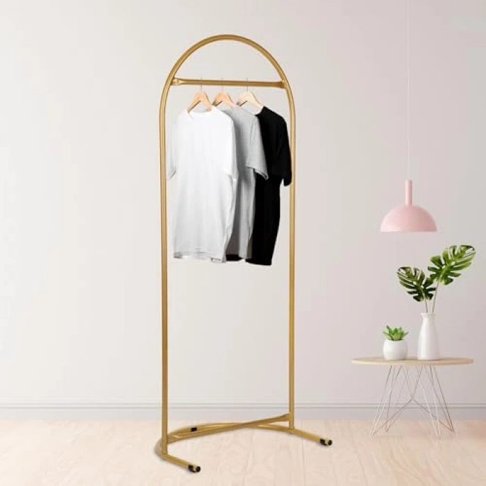 Oval Konfeksiyon Askılığı, Siyah Renk ile Şık Tasarım