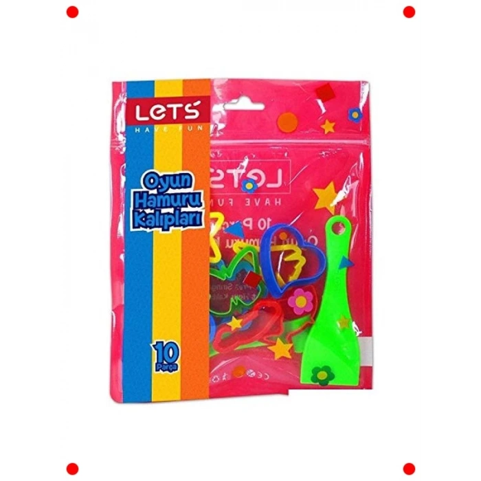 Oyun Hamuru Şekillendirici Kalıp Seti 10 Parça