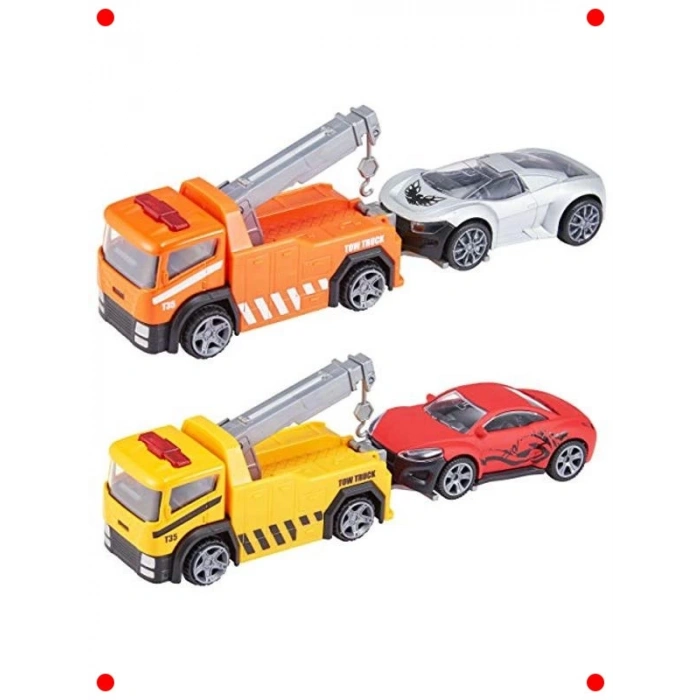 Oyuncak Çekici ve Araç Seti - Eğlenceli Otopark