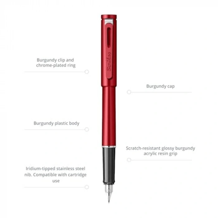 Özel Kutulu Dolmam Kalem, Bordo Renk