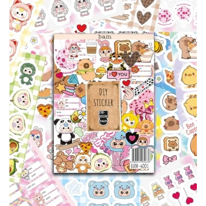 Özel Tasarım Sticker Kitabı, 24x17 cm, 16 Sayfa