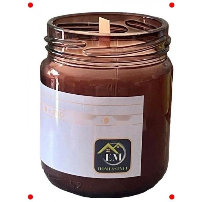 Paçuli Biberiye Aromalı Lüks Kanoz Mum 210 ml