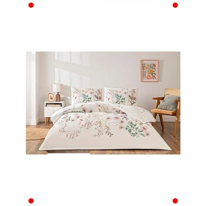 Pamuk Ranforce Nevresim Takımı - Yeşil (Çift Kişilik)