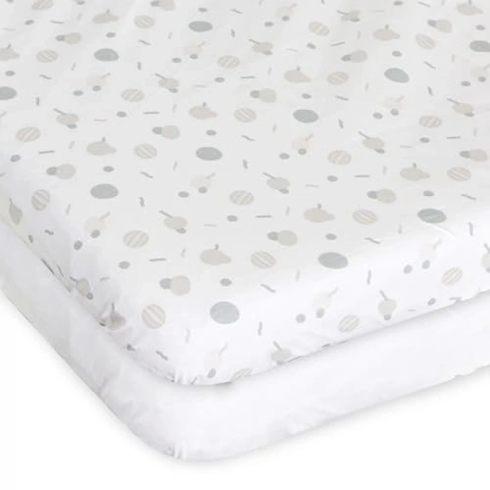 Pamuklu İki Parça Çarşaf Seti, Chicco Confetti Temalı