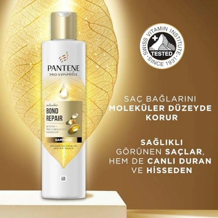 PANTENE -V racles Molecular Bond Repair Şampuan Yıpranmış Saçlar için 250 ml