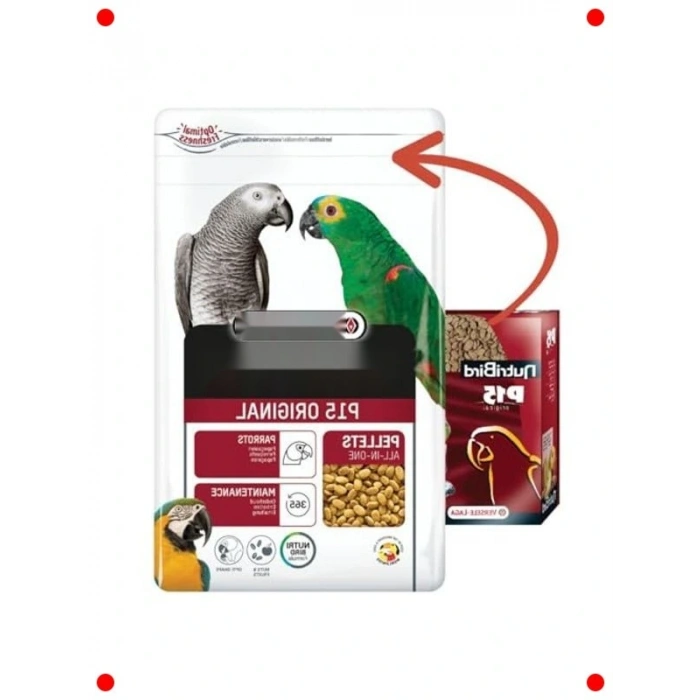 Papağanlar İçin Dengeli Pelet Yem 1 KG