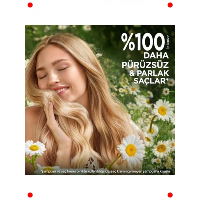 Papatya Kokulu Parlaklık Veren Şampuan 350ml