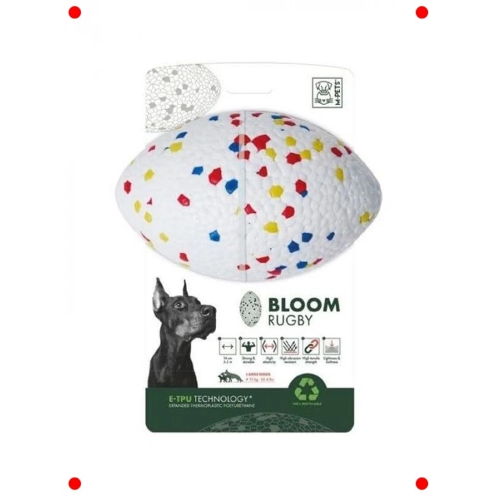 Parçalanmaz Rugby Köpek Topu Karışık Renk