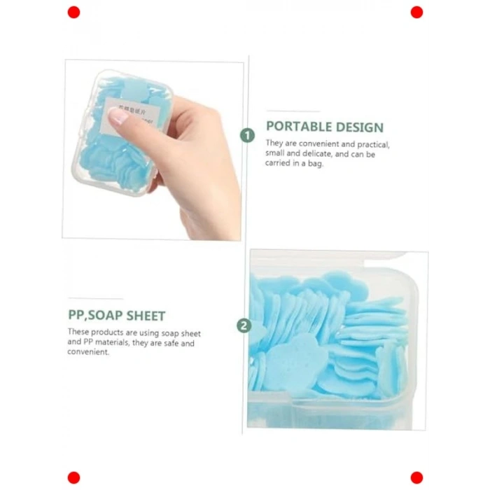 Parfümlü Cep Boyu Kağıt Sabun Seti (4 Kutu)