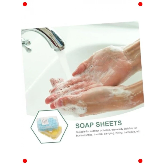 Parfümlü Cep Boyu Kağıt Sabun Seti (4 Kutu)