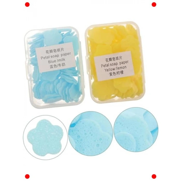 Parfümlü Cep Boyu Kağıt Sabun Seti (4 Kutu)