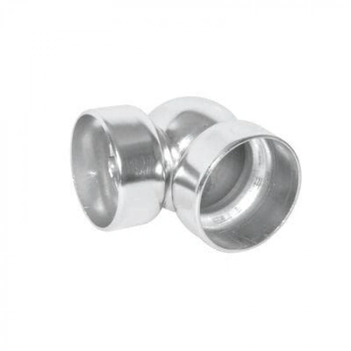 Parlak 50mm Boş Küre Dirsek, 4lü Paket