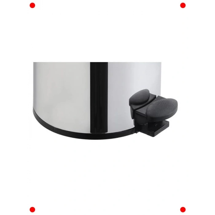 Parlak Çelik Çöp Kovası (12 Litre)