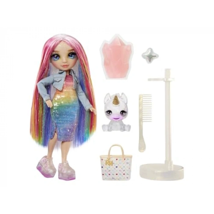 Parlak Slime ve Evcil Hayvan Serisi Bebeği - Rainbow High