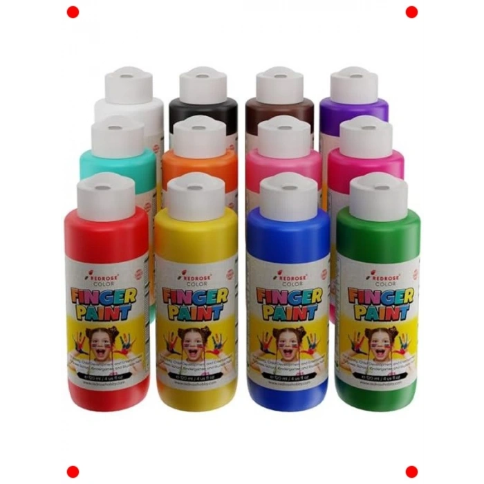 Parmak Boyası Seti - 12 Renk (12x120 ml)