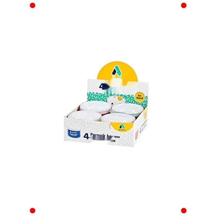 Parmak Boyası Seti - 4 Canlı Renk, 45 ml